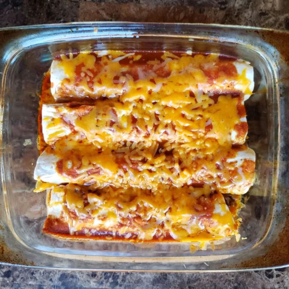 Cheese and Beef Enchiladas