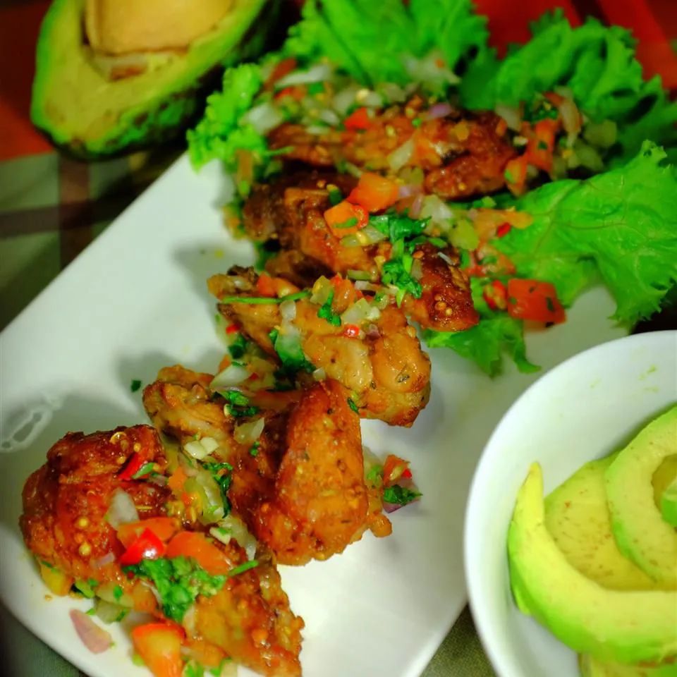 Mexican Buffalo Wings with Salsa Sauce