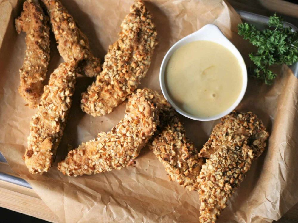 Pretzel-Crusted Chicken Tenders