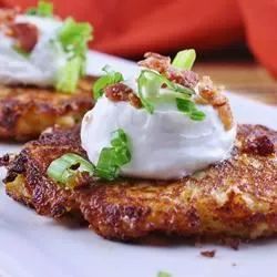 Loaded Mashed Potato Cakes