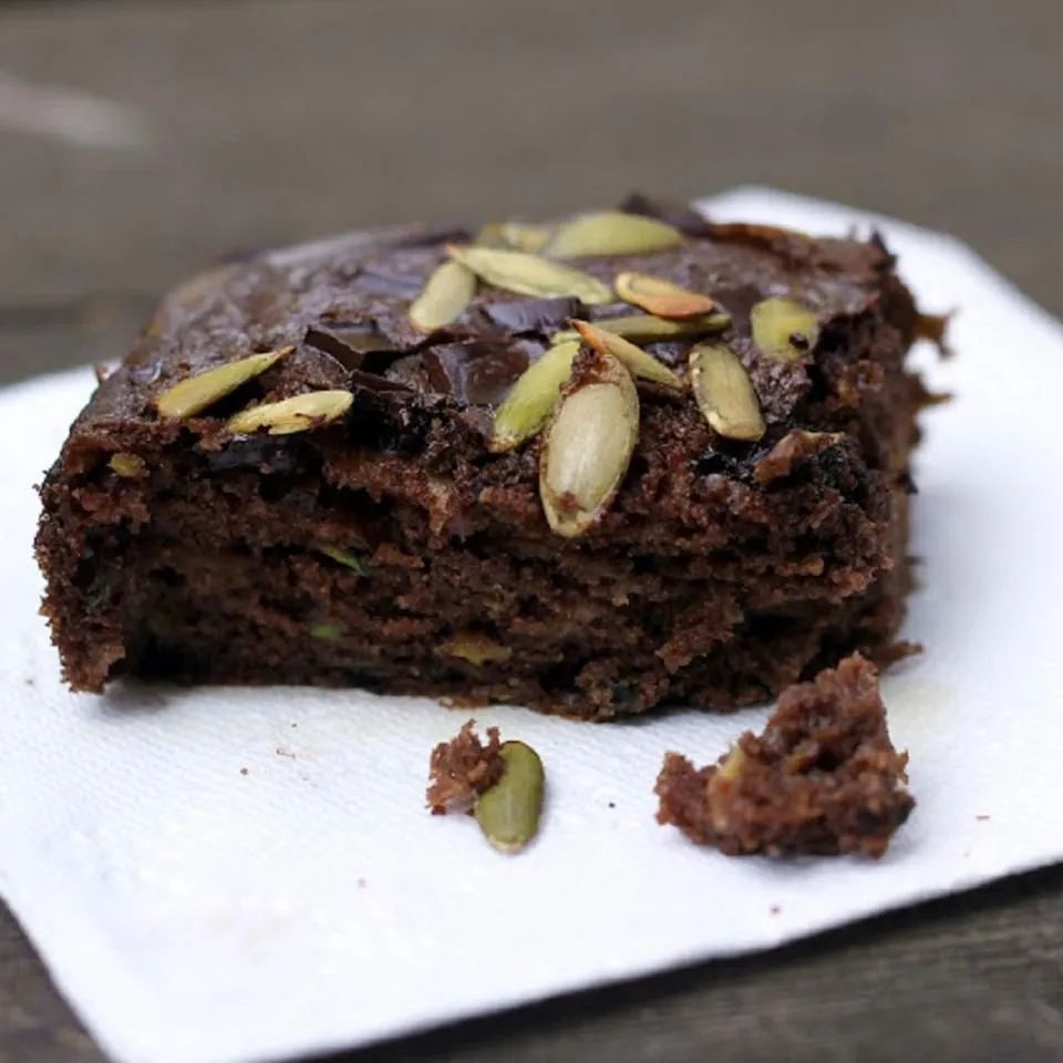 Chocolate Apple Zucchini Picnic Cake