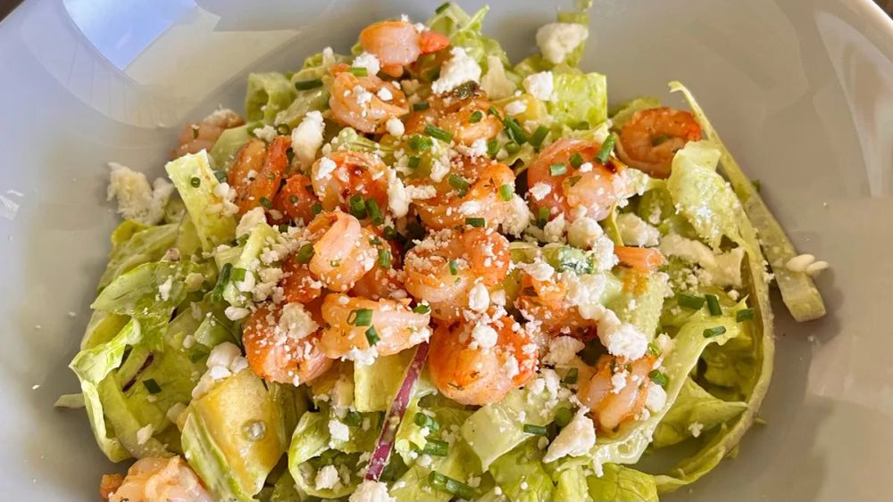 Shrimp Summer Salad With Creamy Cilantro Dressing