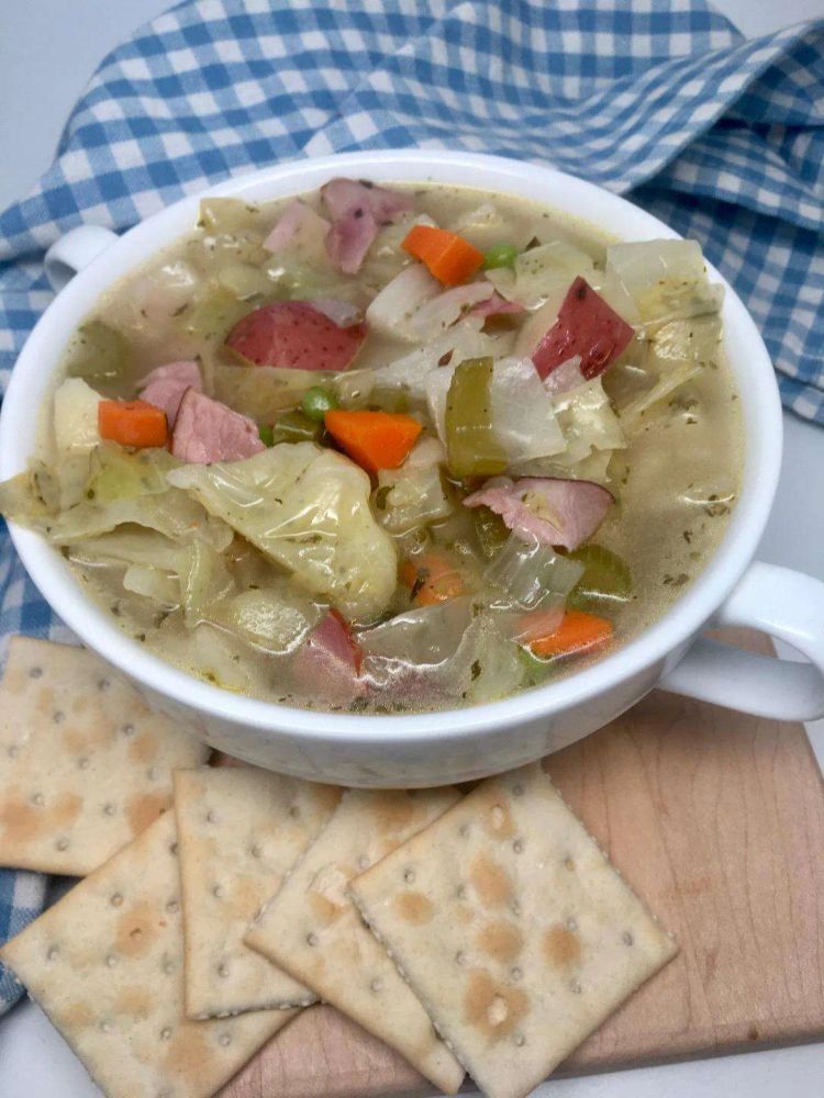 Hearty Cabbage and Ham Soup