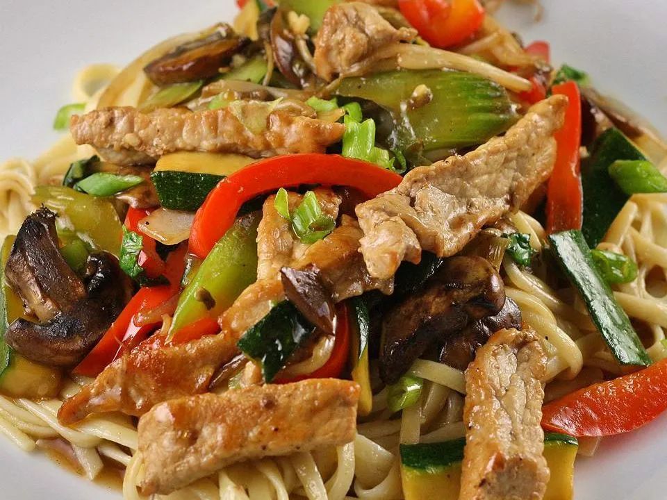 Stir-Fried Vegetables with Chicken or Pork