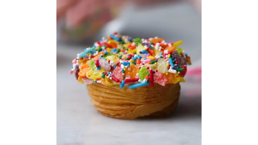 Birthday Cake Puff Pastry Muffin