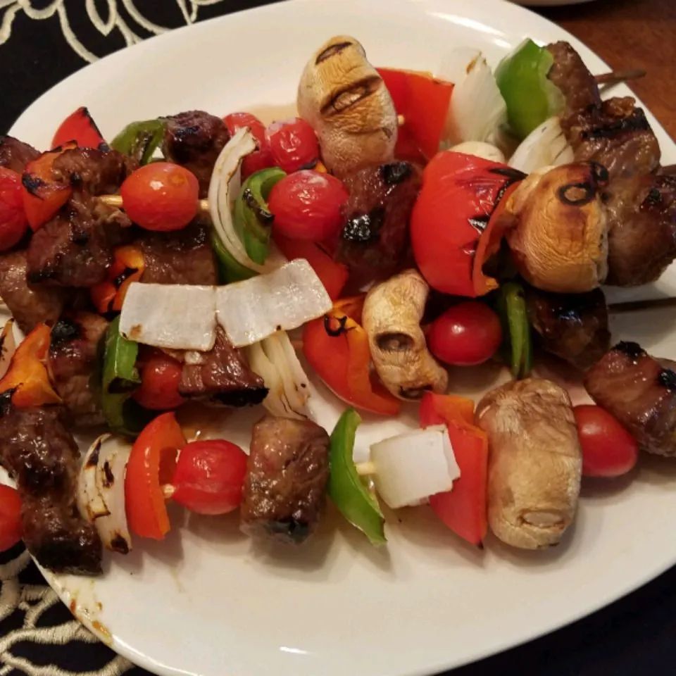 Grilled Teriyaki Sirloin Steak Kabobs