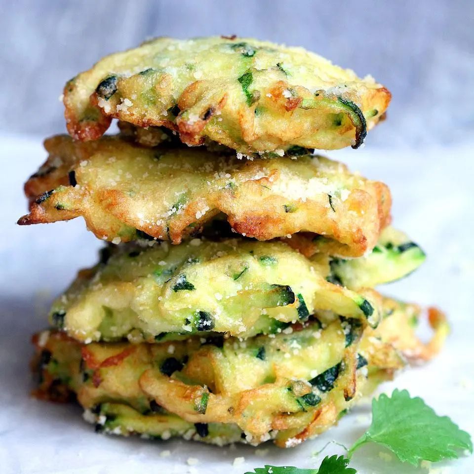 Zucchini-Parmesan Cheese Fritters