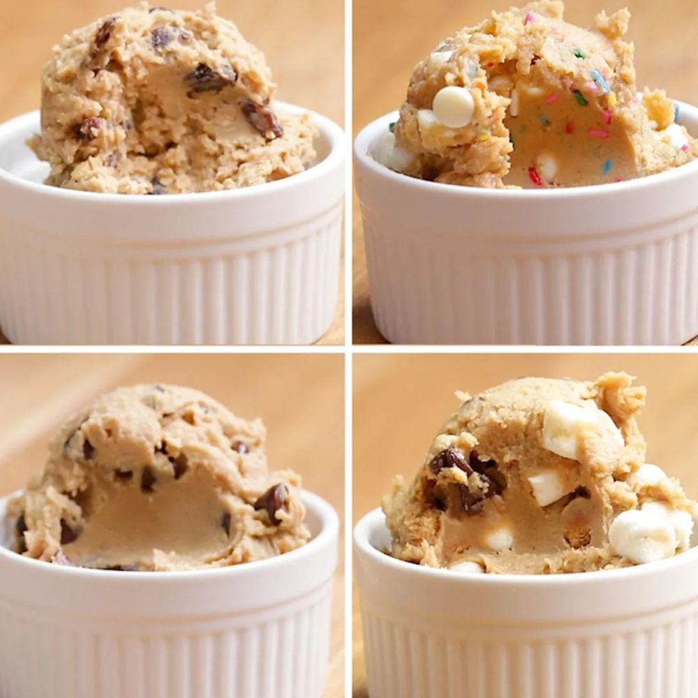 Oatmeal Raisin Chickpea Cookie Dough