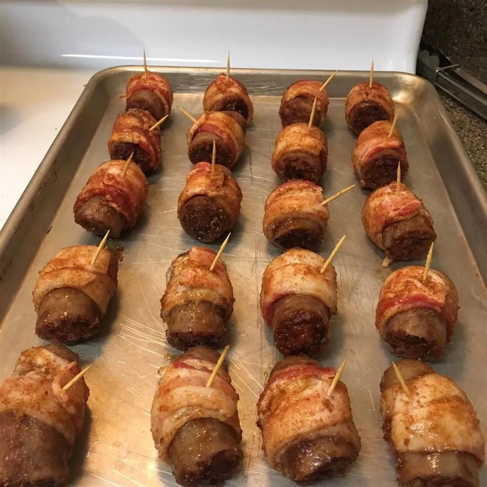 Bacon Wrapped Bratwurst