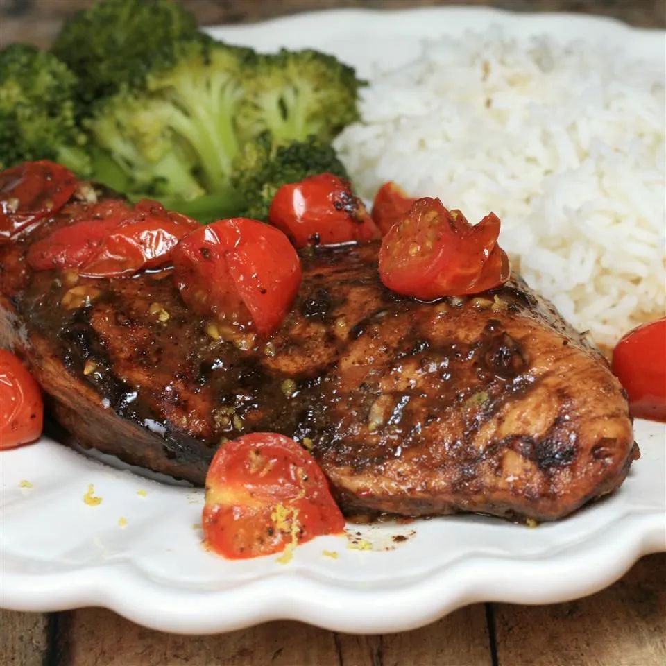 Roasted Balsamic Chicken with Baby Tomatoes