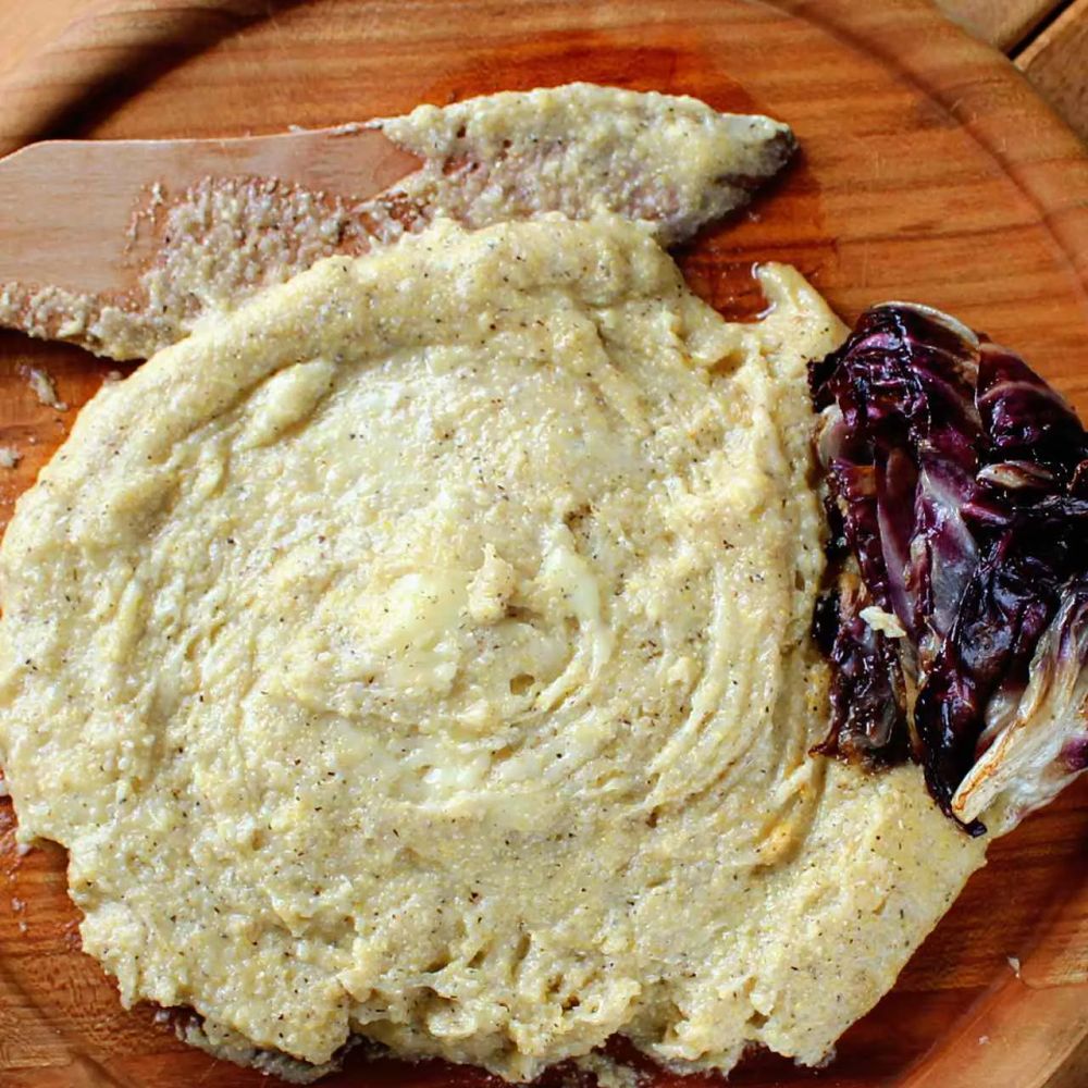 Polenta Taragna with Taleggio and Radicchio