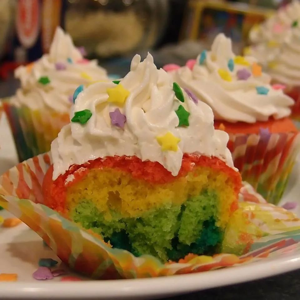 Rainbow Cupcakes