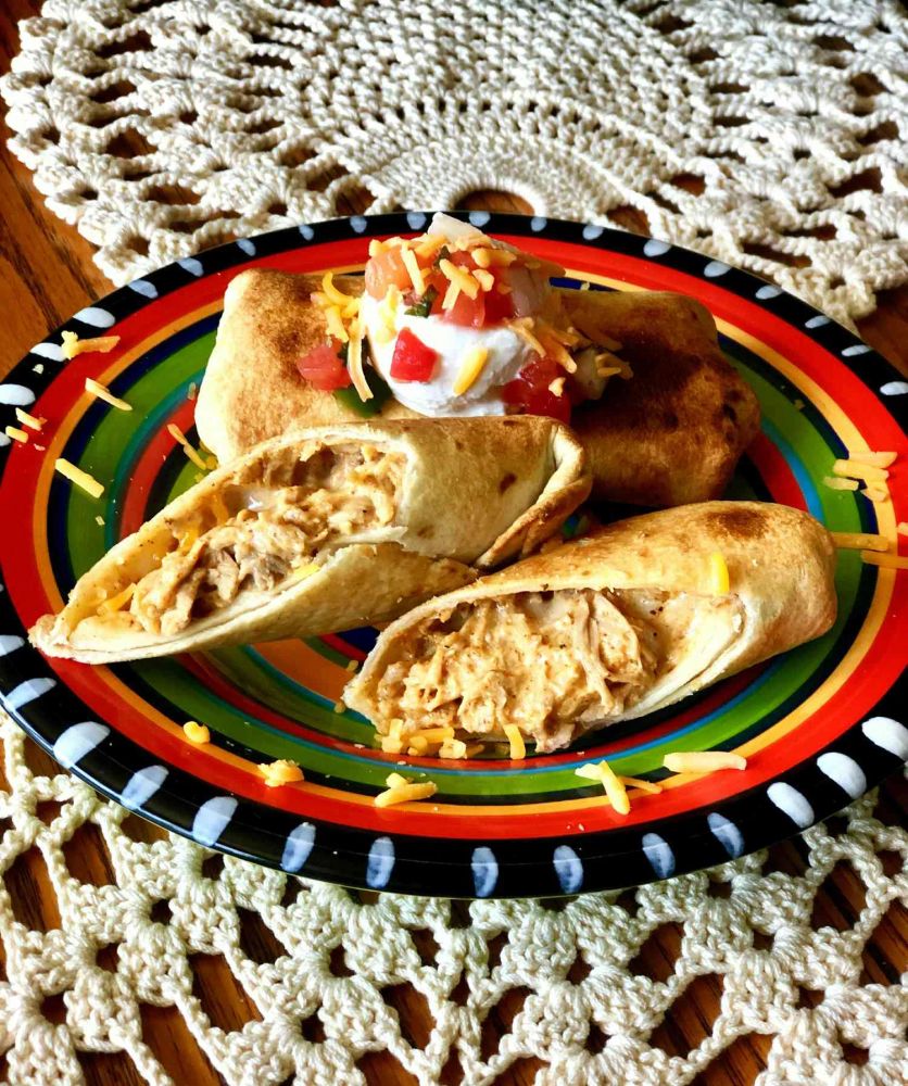 Kid-Friendly Chicken Chimichangas