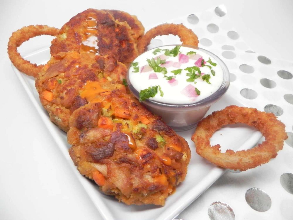 Buffalo Chicken Fritters