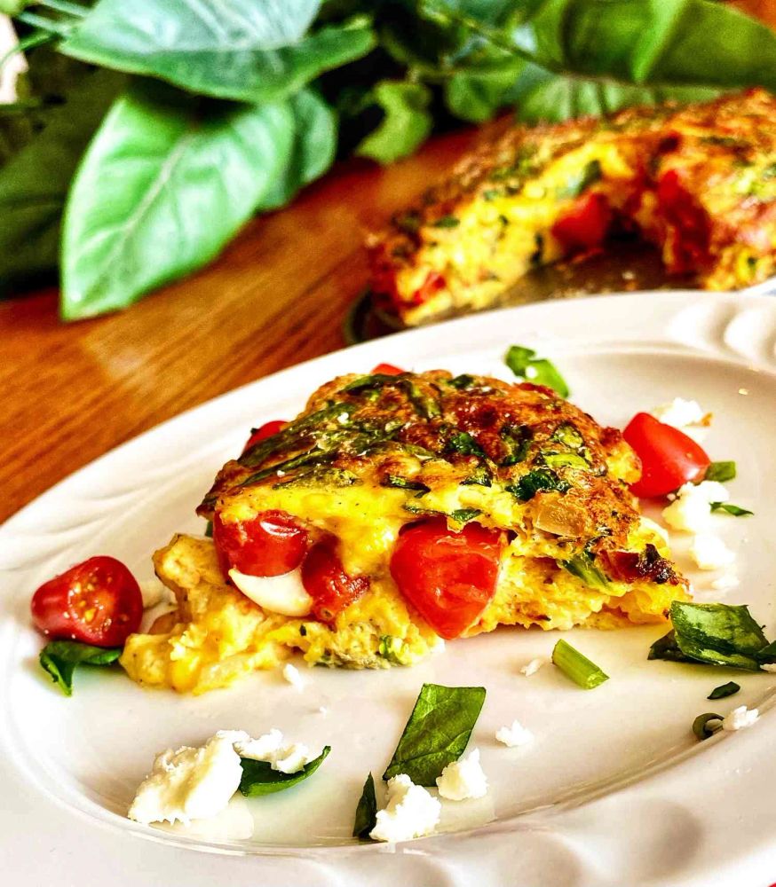 Air Fryer Greek Frittata