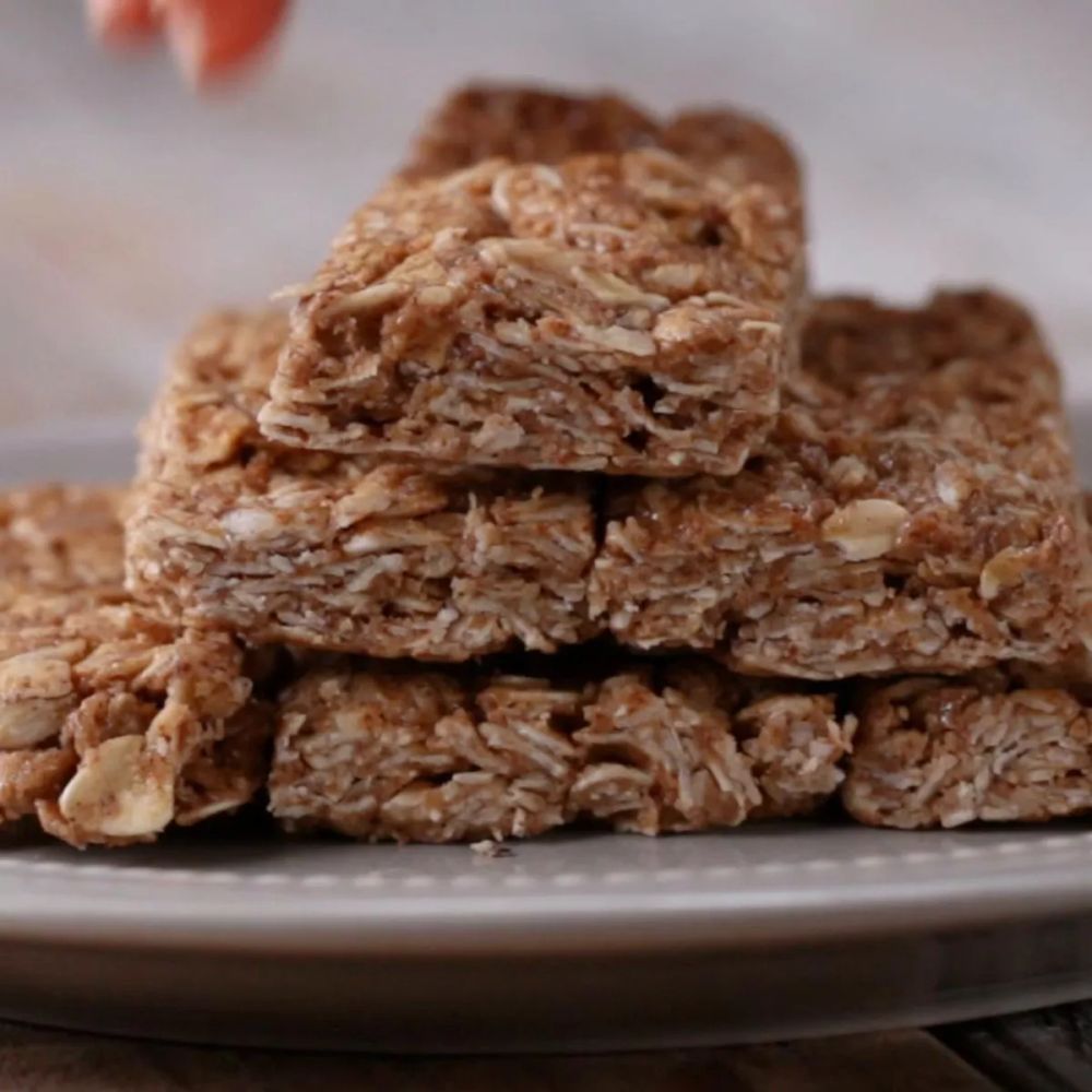 Almond Butter Honey Oat Bars