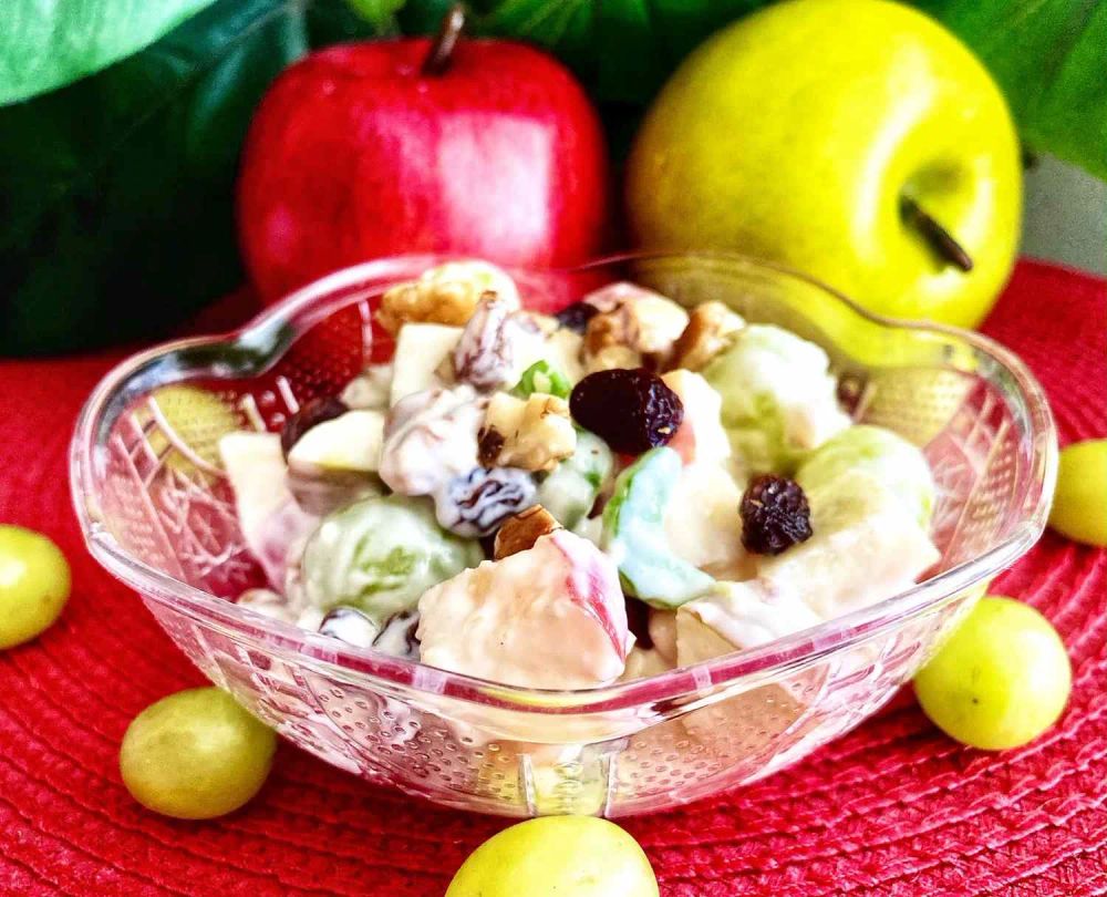 Sweet Tart Waldorf Apple Salad