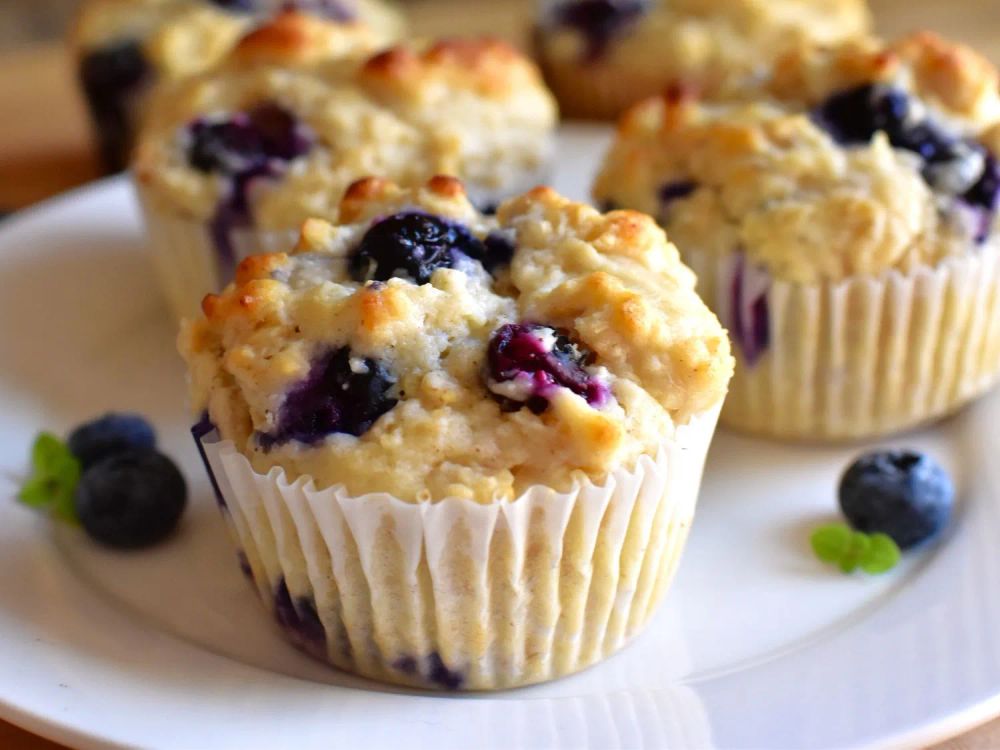 Oatmeal Blueberry Muffins