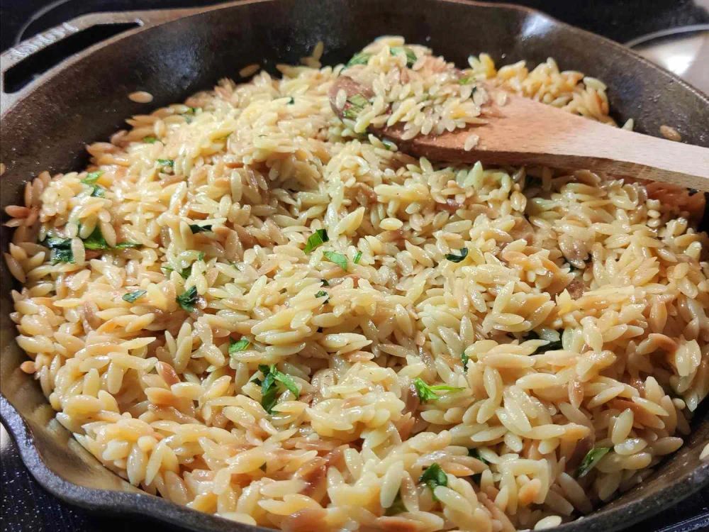 Orzo with Parmesan and Basil