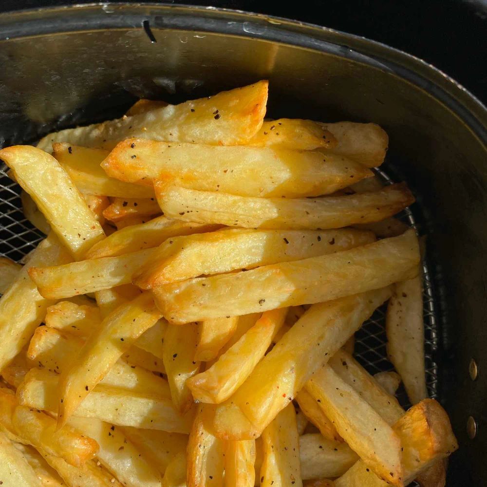 Air Fryer Salt and Vinegar Fries for One