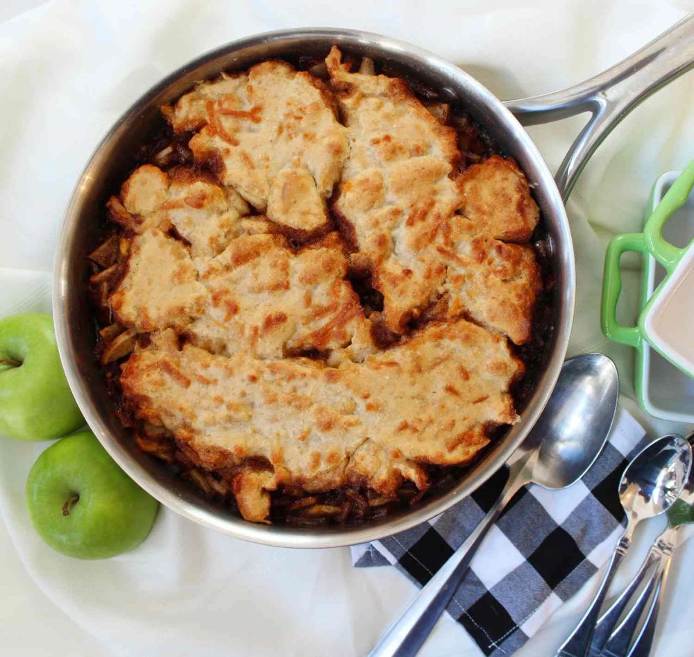 Apple and Cheddar Skillet Cake