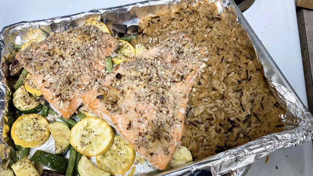 Steelhead Trout Sheet Pan Dinner