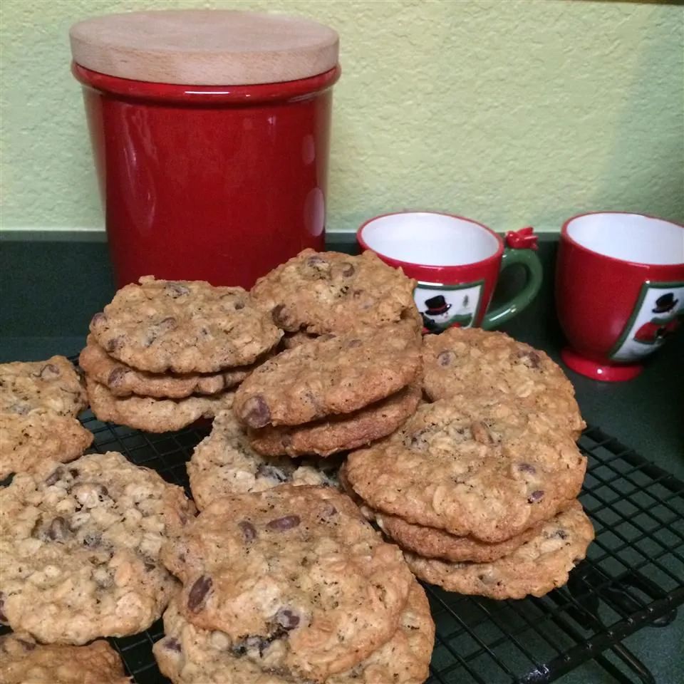 Devouring Oatmeal Chocolate Chip Cookies