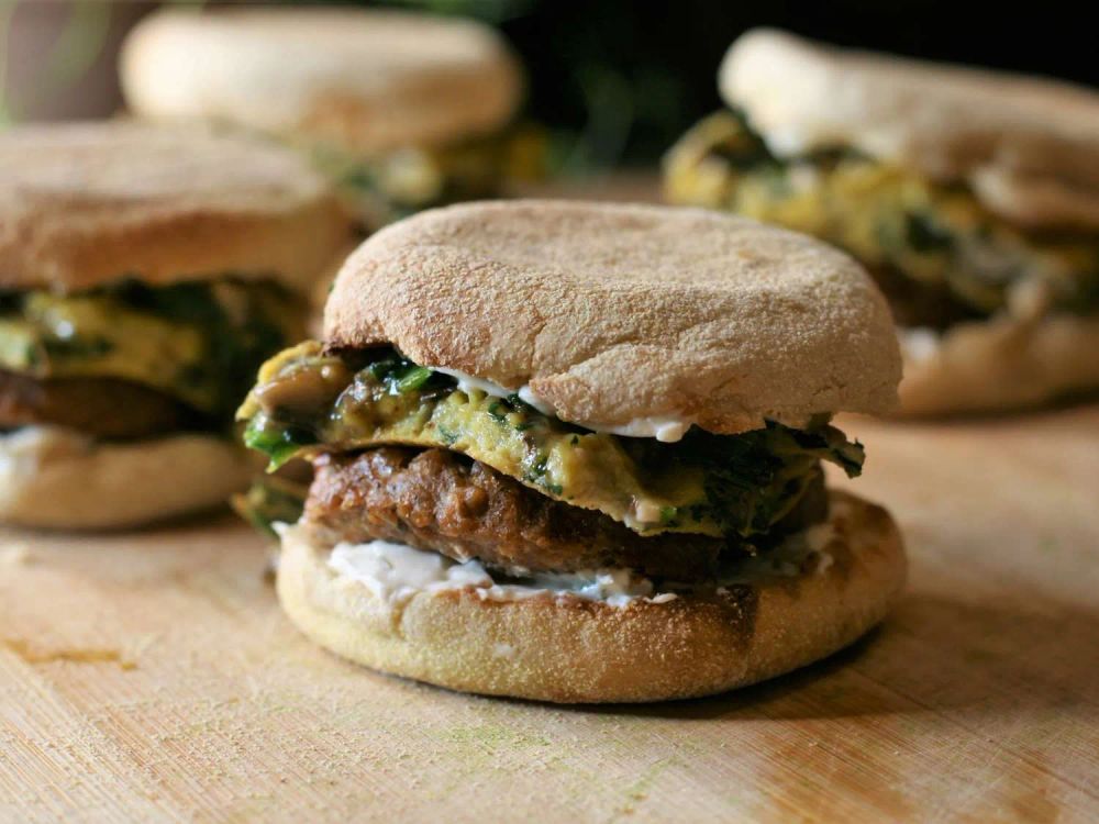 Vegetarian Breakfast Sandwiches