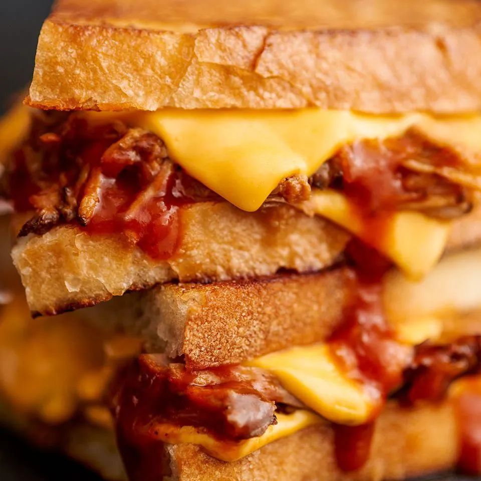 Pulled Pork Grilled Cheese