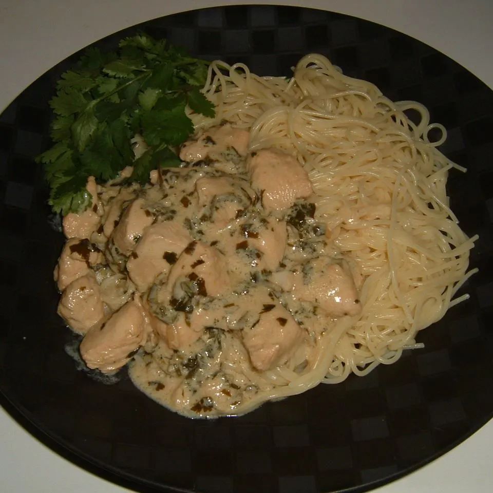 Creamy Cilantro Chicken with a Kick