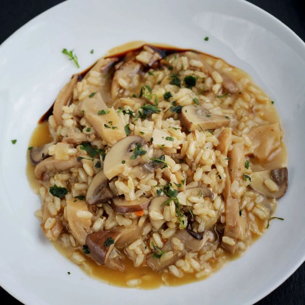 Instant Pot Brown Rice and Mushroom Risotto (Vegan and Gluten-Free)