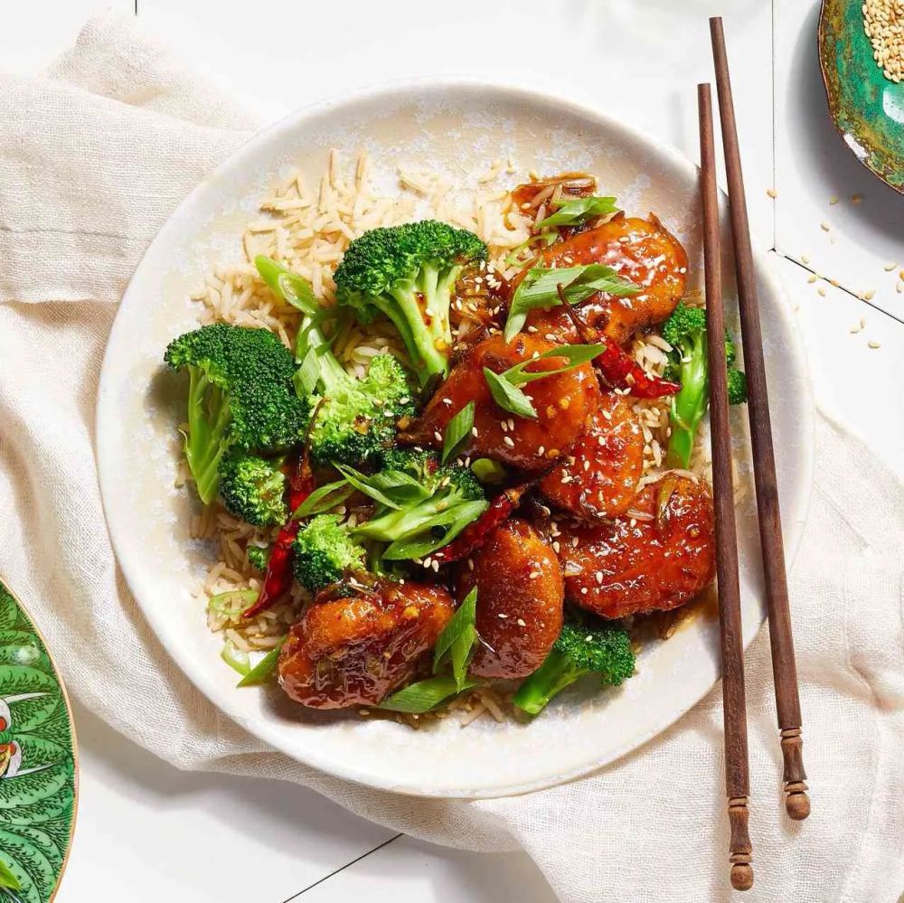 Vegan General Tso's Chick'n