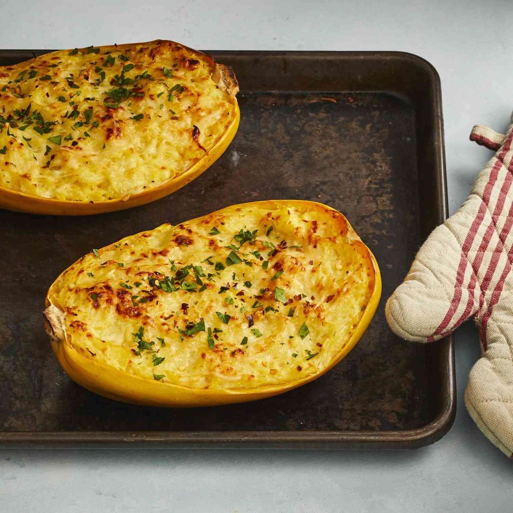 Skinny Spaghetti Squash Alfredo