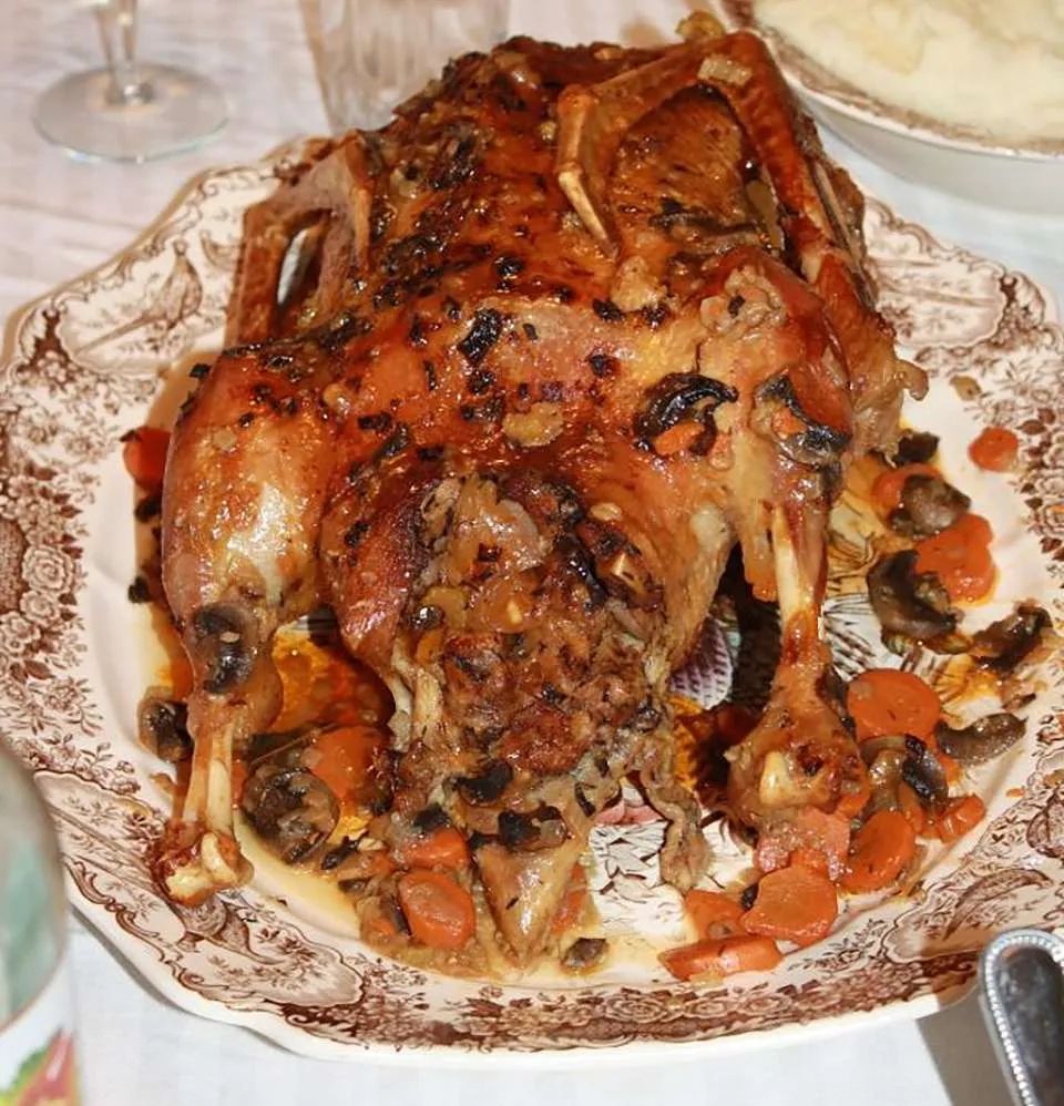 Roast Goose with Stuffing