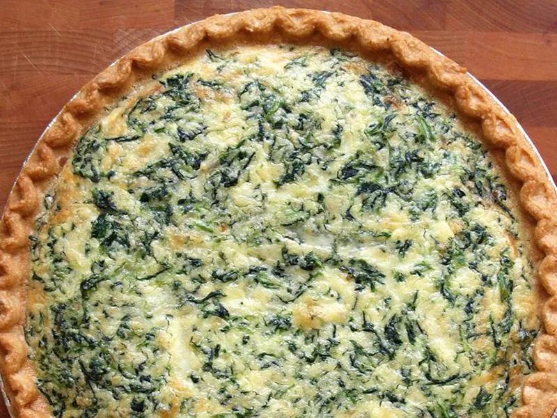 Quick Spinach Quiche