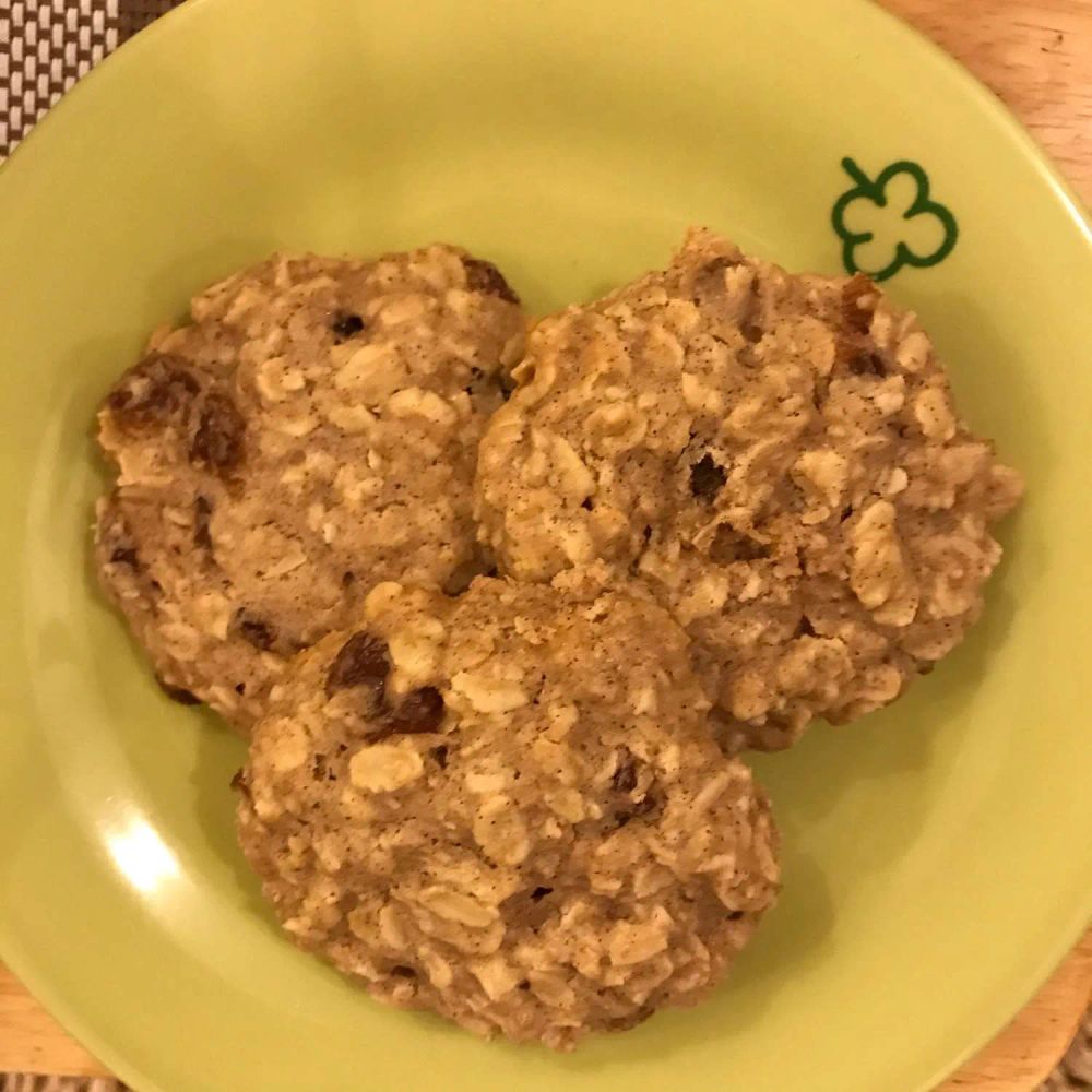 Low Sugar Oatmeal Raisin Cookie