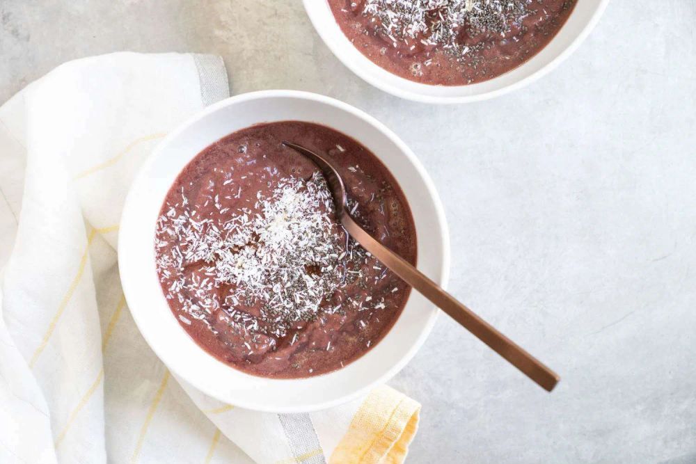 Paleo and Vegan Tropical Acai Bowl for Two