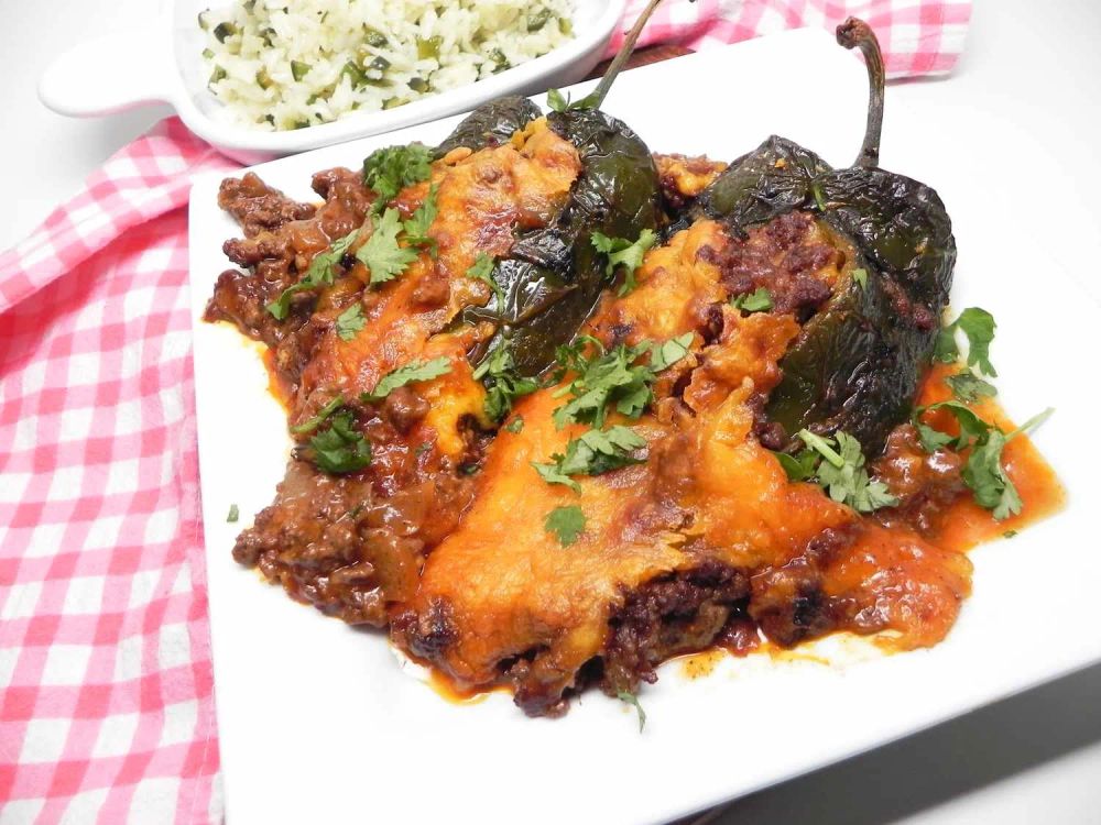 Stuffed Poblano Peppers