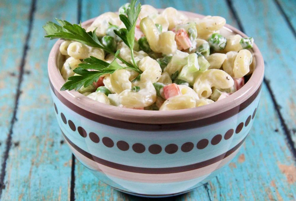 Macaroni Salad with Peas