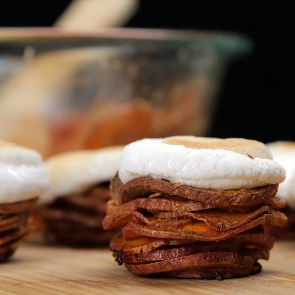 Sweet Potato Marshmallow Stacks