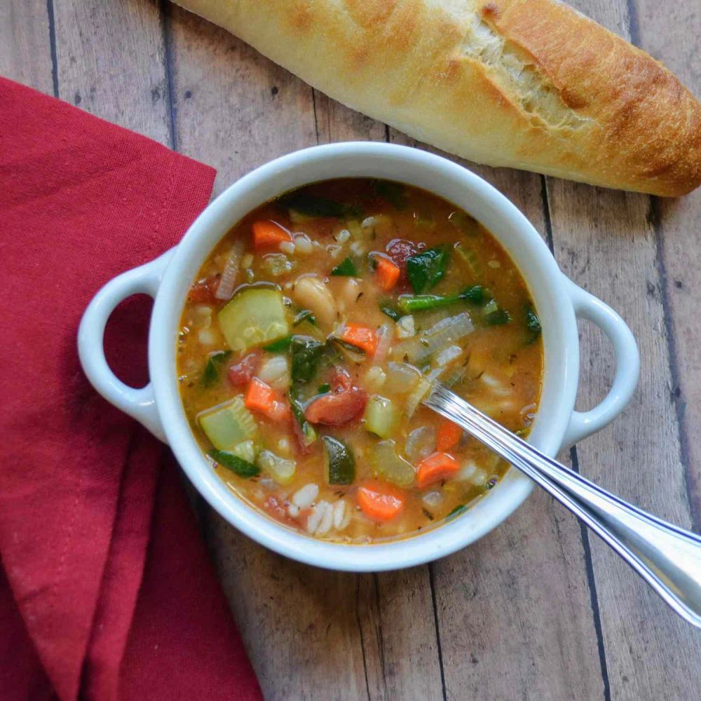 Kale, White Bean, and Farro Stew