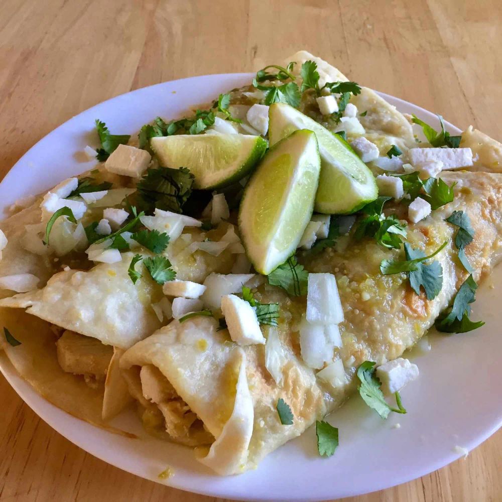 Authentic Enchiladas Verdes