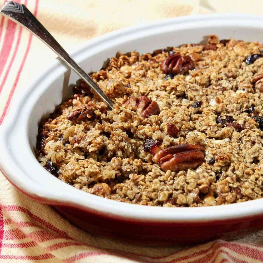 Cranberry-White Chocolate Baked Oatmeal