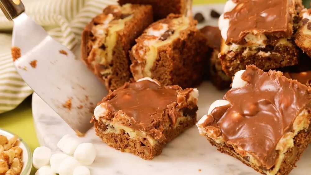 Rocky Road Fudge Bars