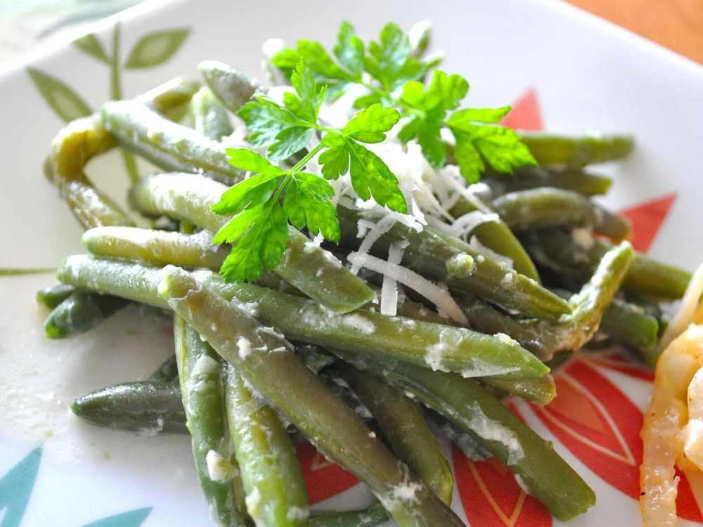 Creamy Green Beans Parmesan