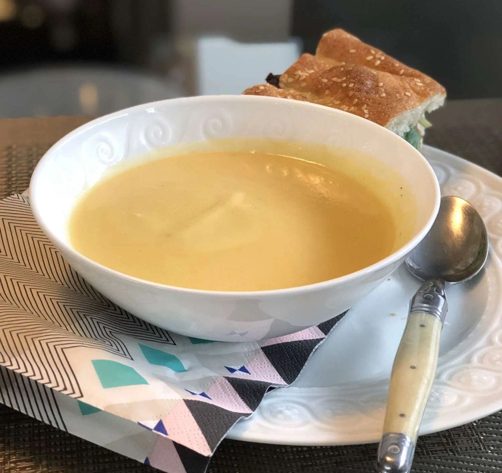 Japanese Sweet Potato and Parsnip Soup