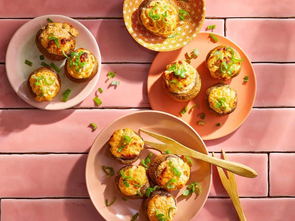 Air Fryer Stuffed Mushrooms