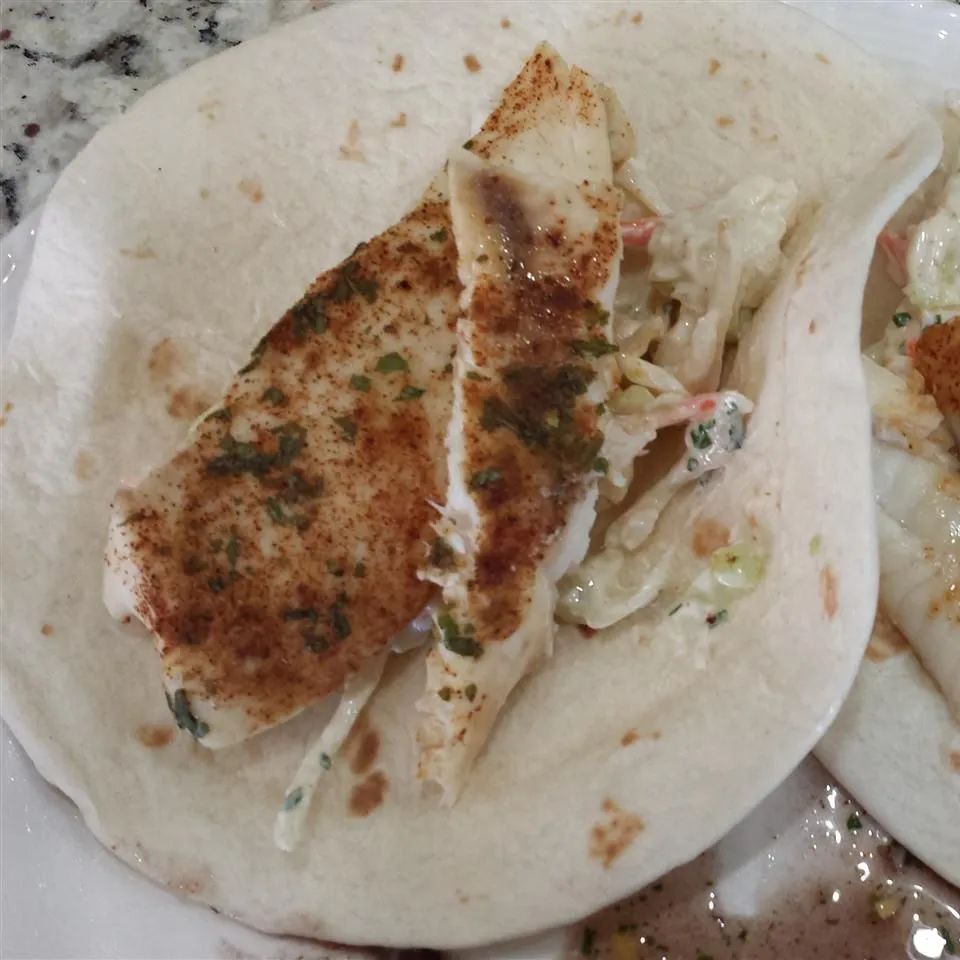 Broiled Tilapia Fish Tacos with Cilantro-Lime Slaw