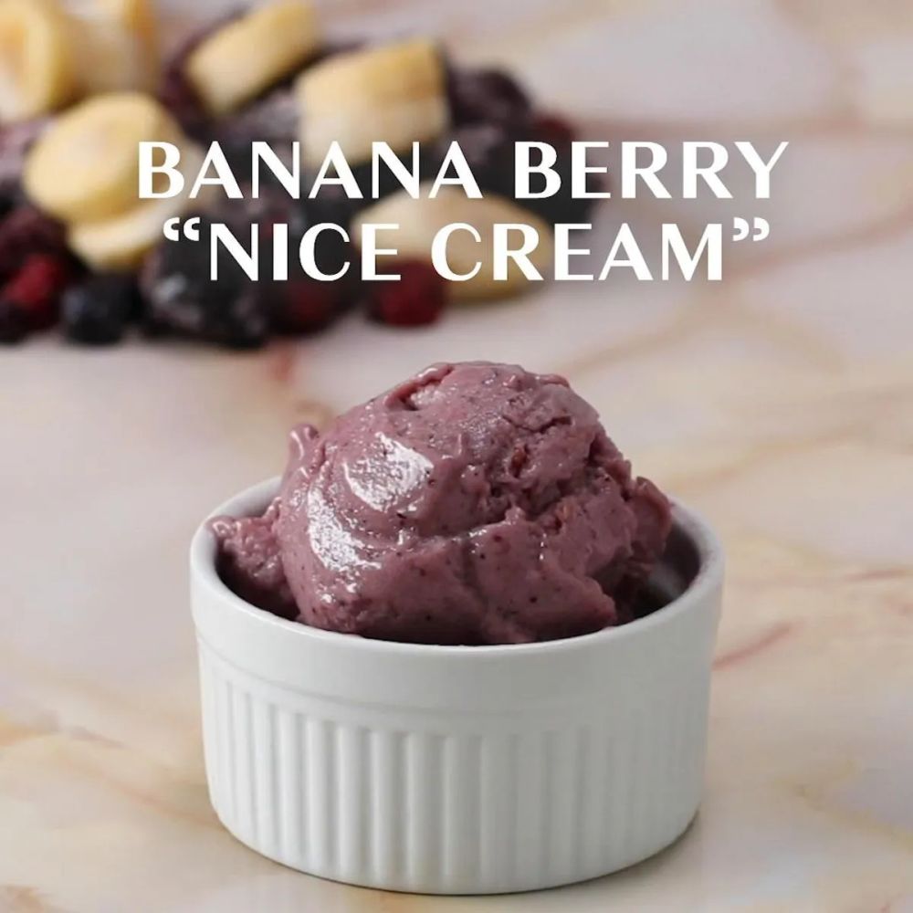 Banana Berry Nice Cream