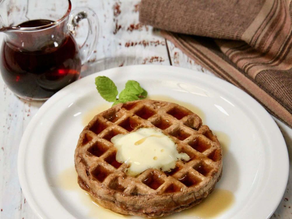 Carlie's Chocolate Oatmeal Waffles